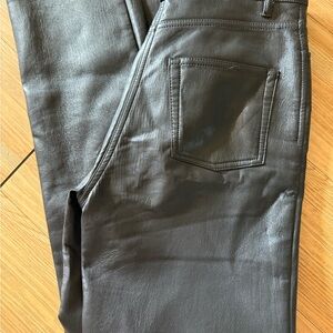 Aritzia Black Leather Pants